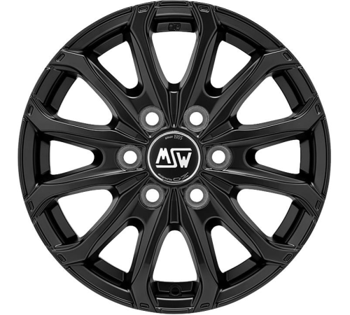 16'' 6x125 MSW 48 Van 6 Holes Matt Black ET68 6.5J