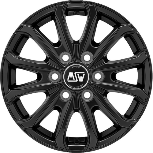 16'' 6x130 MSW 48 Van 6 Holes Matt Black ET62 6.5J