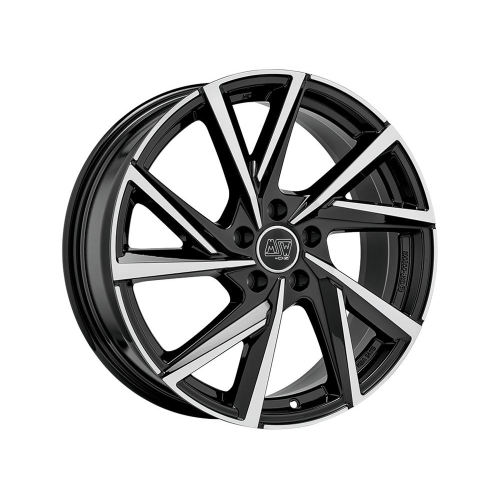 17'' 5x112 MSW 80-5 Gloss Black Full Polished ET37 7J