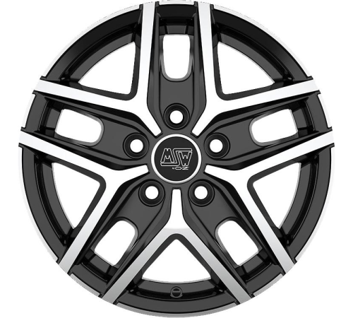16'' 5x118 MSW 40 Van Gloss Black Full Polished ET48 6.5J