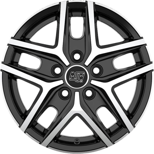 16'' 5x118 MSW 40 Van Gloss Black Full Polished ET48 6.5J