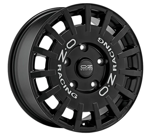 18'' 5x120 OZ Racing Rally Racing Van Matt Black Silver Lettering ET45 8J
