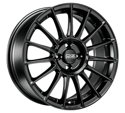 17'' 5x100 OZ Racing Superturismo LM Matt Black Silver Lettering ET35 7.5J