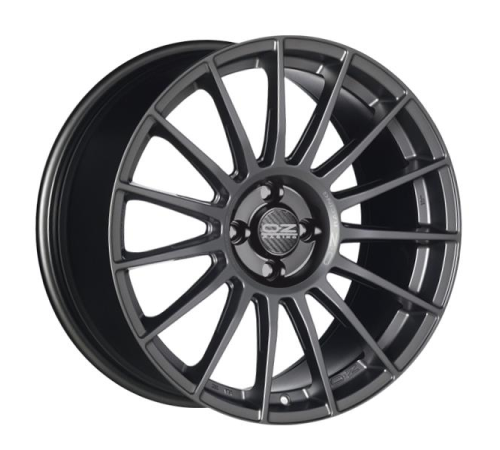 17'' 5x112 OZ Racing Superturismo LM Matt Graphite Silver Lettering ET50 7.5J