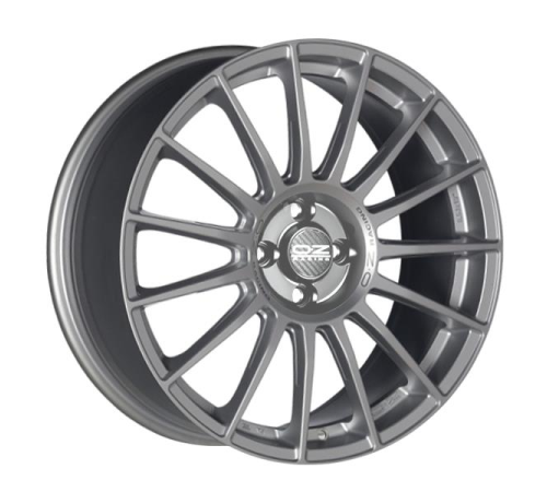 18'' 5x108 OZ Racing Superturismo LM Matt Race Silver Black Lettering ET45 8J