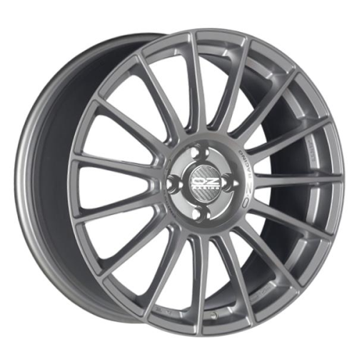 19'' 5x108 OZ Racing Superturismo LM Matt Race Silver Black Lettering ET45 8.5J