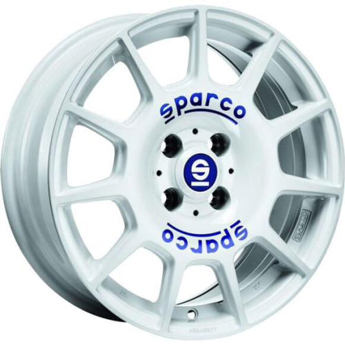 17'' 5x100 Sparco Terra White Blue Lettering ET48 7.5J
