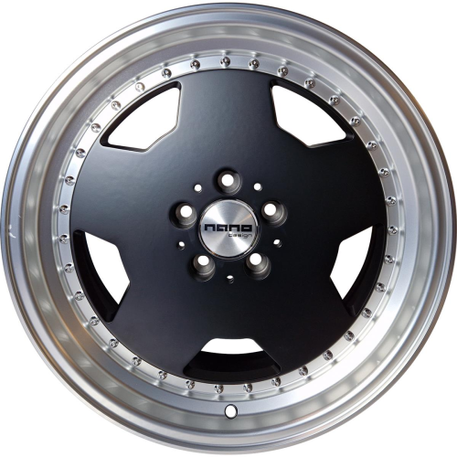 18'' 5x112 Nano 5852 Matte black machined lip ET30 8J