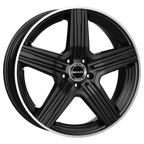 20'' 5x112 MAK Lewis-D Gloss Black Mirror Ring ET57 9.5J