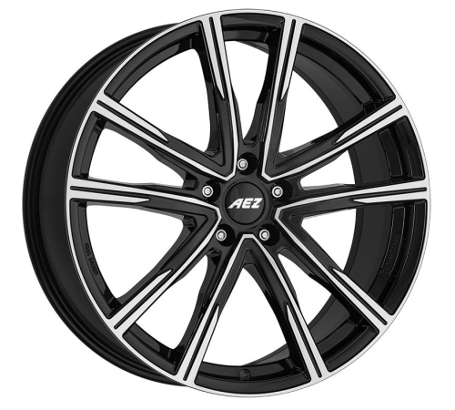 19'' 5x114.3 AEZ Montreal dark Black/polished ET38 7.5J