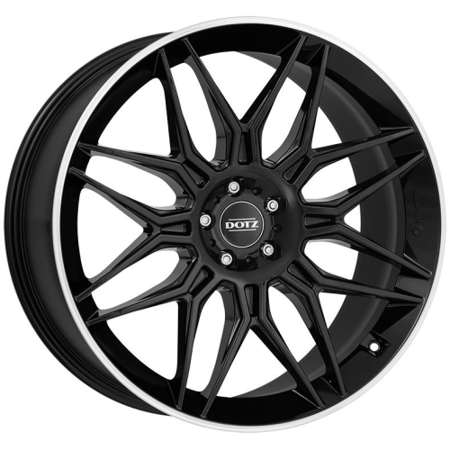 22'' 5x112 Dotz LongBeach dark Black/polished lip ET25 10.5J