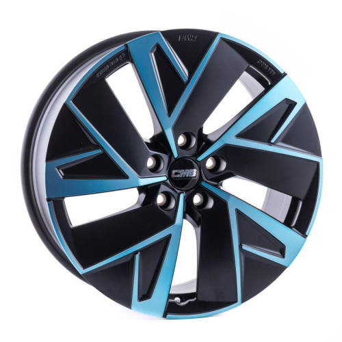 19'' 5x112 CMS C32-AERO Diamond Black Blue ET45 8J