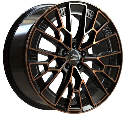 19'' 5x112 Fondmetal 1972 Black Clearcoat Matt Bronze Machined ET45 8.5J
