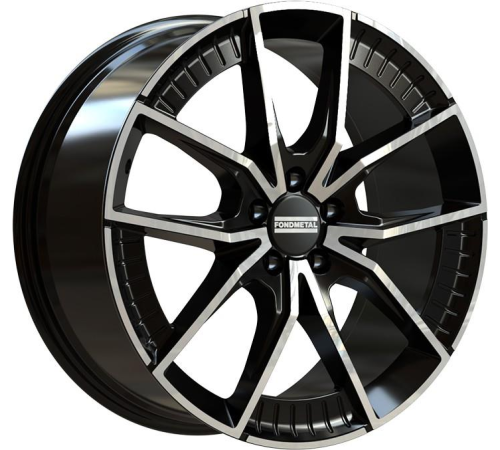19'' 5x112 Fondmetal Elatha Glossy Black Machined ET45 8.5J
