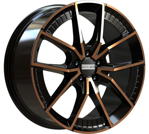 19'' 5x112 Fondmetal Elatha Black Clearcoat Matt Bronze Machined ET45 8.5J