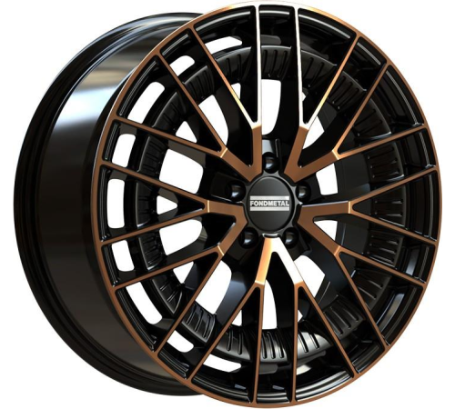 19'' 5x112 Fondmetal Kari Black Clearcoat Matt Bronze Machined ET32 8J