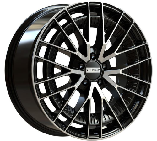 20'' 5x112 Fondmetal Kari Glossy Black Machined ET40 8.5J
