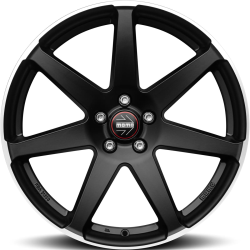 19'' 5x112 Momo Seven Matt Black polished ET42 8.5J
