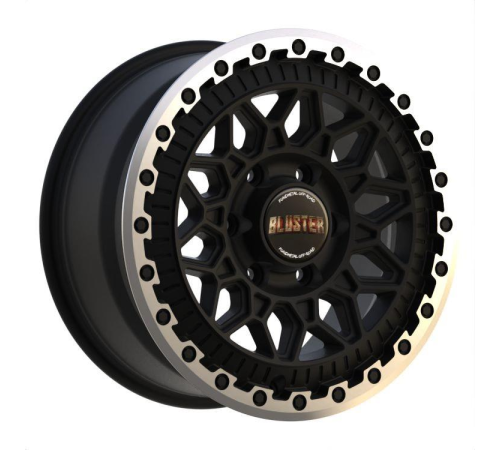 20'' 6x139.7 Fondmetal Bluster Matt Black Machined Lip ET28 9J