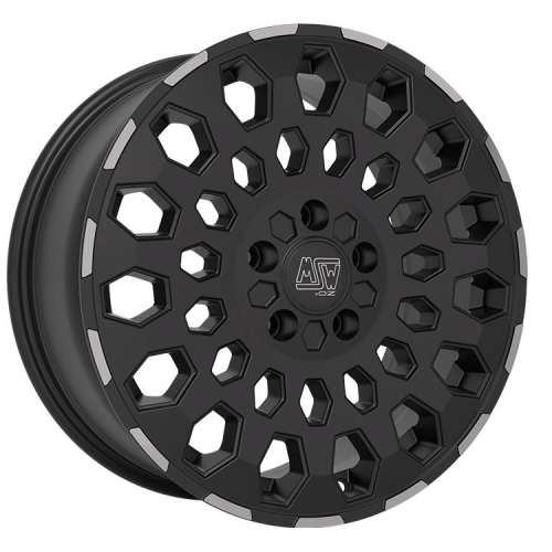 16'' 5x118 MSW 99 Van Matt Black Lip Polished ET55 6.5J