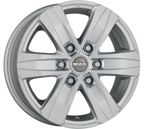 16'' 6x125 MAK Stone 6 Silver ET50 6.5J