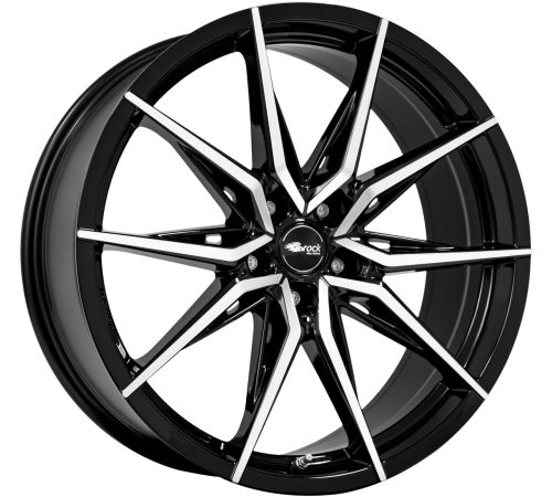 20'' 5x112 Brock B42 Schwarz Glanz Voll-Poliert (SGVP) ET25 9.5J