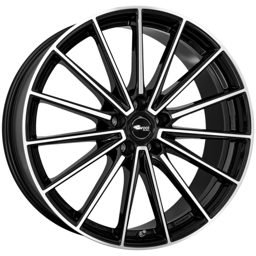 20'' 5x114.3 Brock B43 Schwarz Glanz Voll-Poliert (SGVP) ET35 7.5J