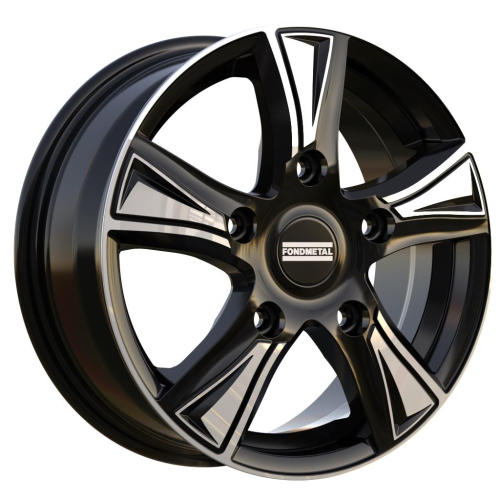 16'' 5x108 Fondmetal PRO1 Glossy Black Machined ET42 6.5J