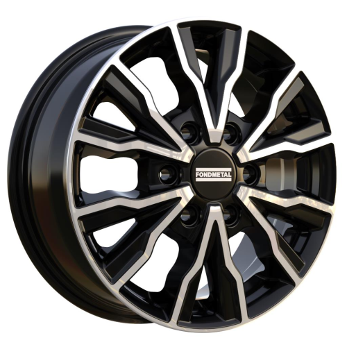 16'' 6x120 Fondmetal PRO2 Glossy Black Machined ET50 6.5J