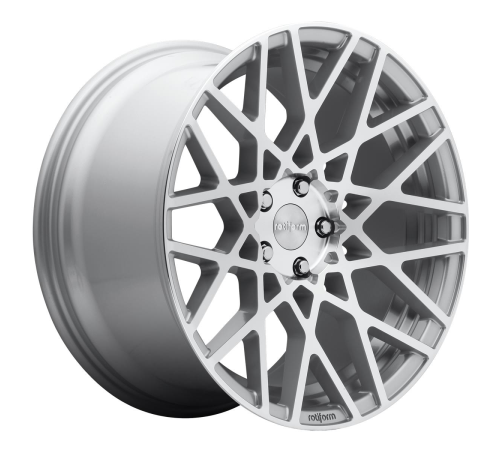 18'' 5x112 Rotiform R110 BLQ Gloss Silver Machined ET45 8.5J