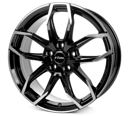 18'' 5x108 Rial Lucca diamond-black frontpolished ET45 8J