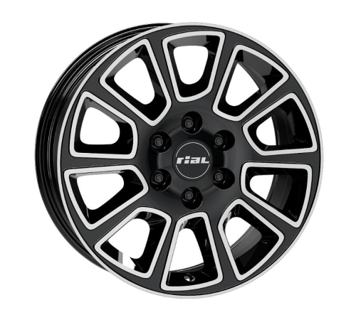 16'' 6x130 Rial Transporter 2 diamond-black frontpolished ET54 6.5J