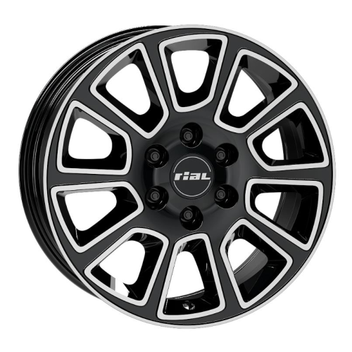 18'' 6x130 Rial Transporter 2 diamond-black frontpolished ET47 7.5J