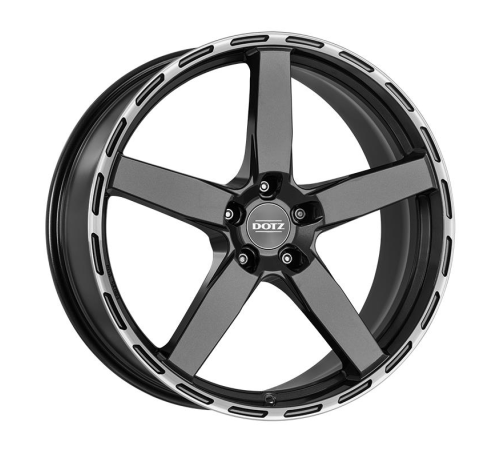 19'' 5x108 Dotz MarinaBay dark Gunmetal/polished lip ET45 8.5J