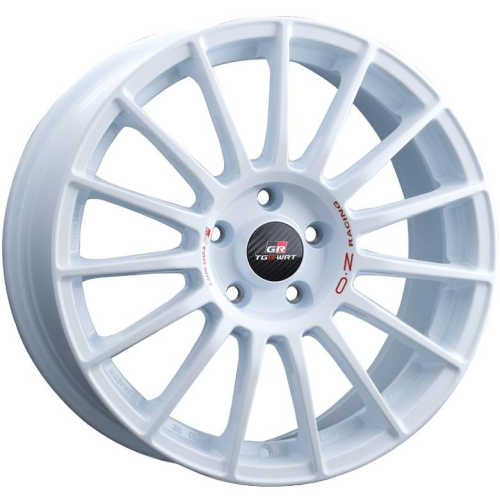 18'' 5x114.3 OZ Racing Superturismo TGR-WRT Race White + Red Lettering ET45 8J
