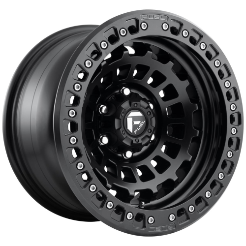 17'' 6x139.7 Fuel D101 Zephyr Beadlock Matte Black ET-15 9J