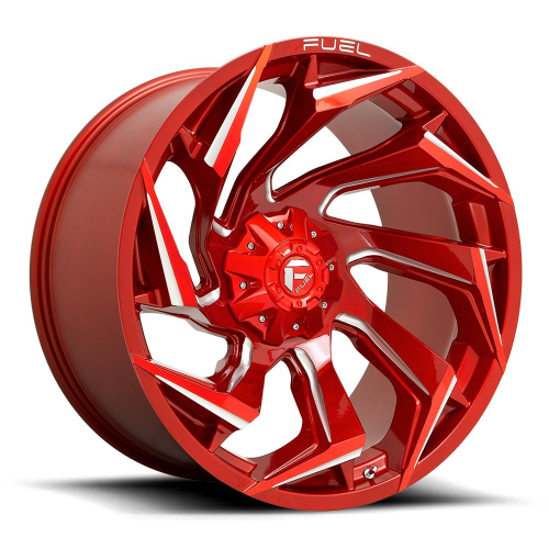 20'' 6x139.7 Fuel D754 Reaction Candy Red Milled ET1 9J