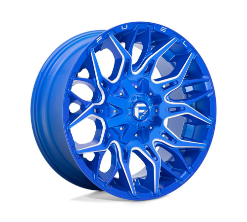 20'' 6x139.7 Fuel D770 Twitch Anodized Blue Milled ET1 9J