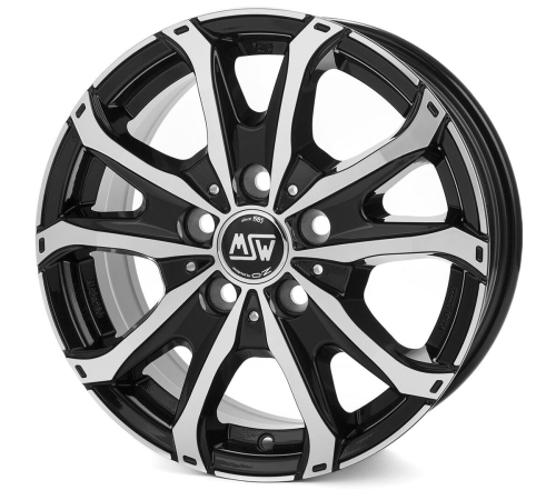16'' 5x118 MSW 48 Van Gloss Black Full Polished ET55 6.5J