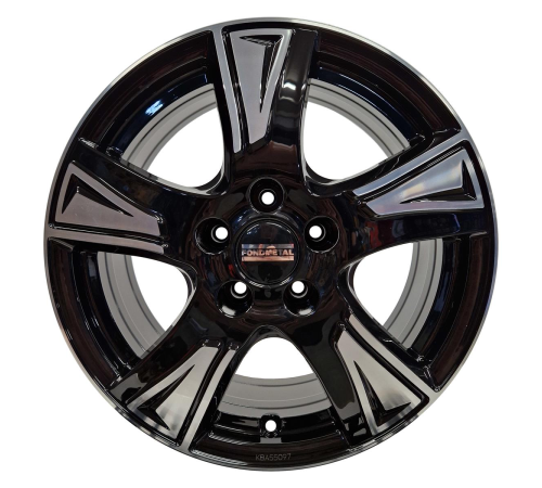 16'' 5x108 Fondmetal PRO1 Glossy Black Machined ET42 6.5J