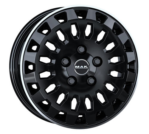 16'' 6x120 MAK Overland Gloss Black Mirror Ring ET51 6.5J