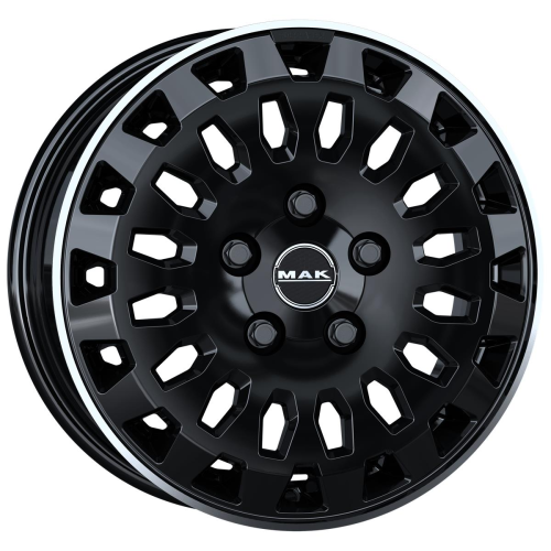 16'' 6x120 MAK Overland Gloss Black Mirror Ring ET51 6.5J