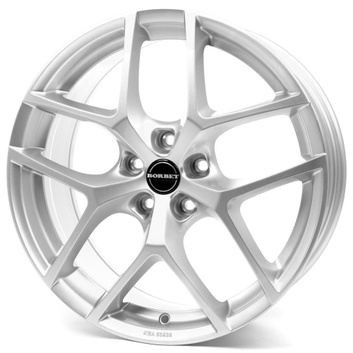 16'' 5x112 Borbet Y Crystal Silver ET43 6.5J