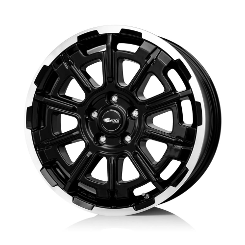 17'' 5x120 Brock B45 Schwarz Glanz Voll-Poliert (SGVP) ET47 7J