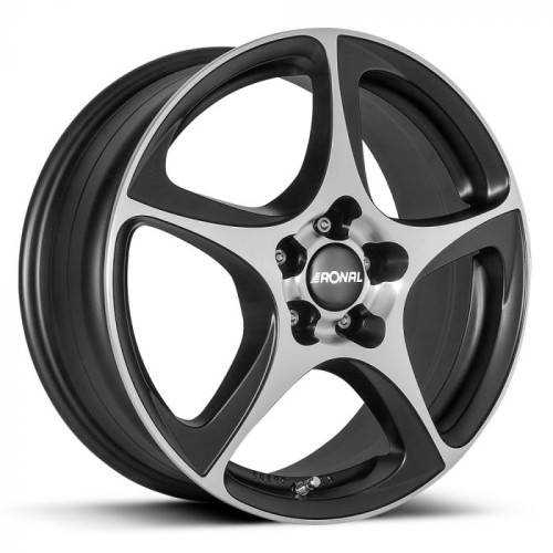 16" 4x98 Ronal R53 MATT BLACK-FRONT CUT ET38 7.0J