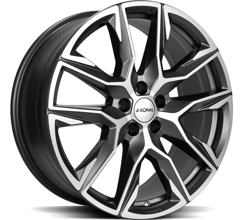 21" 5x130 Ronal R71 ORBIT GREY-MATT-FRONT CUT ET60 9.5J