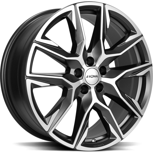 21" 5x112 Ronal R71 ORBIT GREY-MATT-FRONT CUT ET37 9.5J