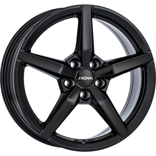 17" 5x108 Ronal R69 JET BLACK-MATT ET44 7.5J