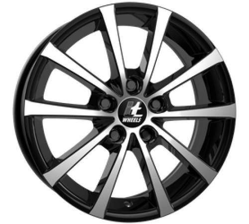 18" 5x115 IT WHEELS ALICE GLOSS BLACK POLISHED ET41 7.5J