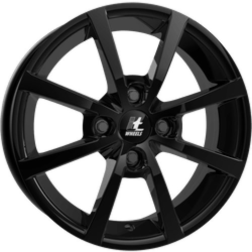 15" 4x100 IT WHEELS ALISIA GLOSS BLACK ET40 6.0J